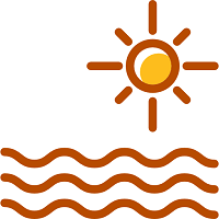 Logotipo do aplicativo Beach In Rio.